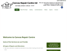 Tablet Screenshot of canvasrepaircentre.com